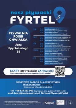 Grafika organizatora: Nasz Pływacki Fyrtel Chwiałka